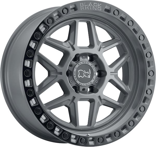 Black Rhino Kelso Battleship Gray W/Blk Lip Edge And Blk Bolts - Image 1